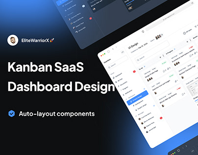Project thumbnail - Kanban SaaS Dashboard Design