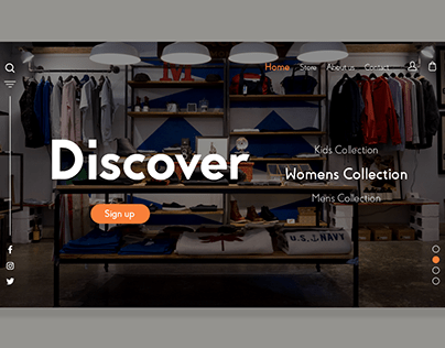 Discover Webpage UI Design