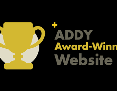 ADDY Award- Winning Website GIF