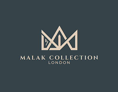 Malak Collection Crown Jewellery Arabic Logo Design