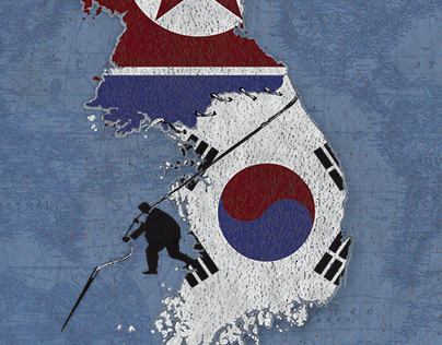 Korea USA Illustration