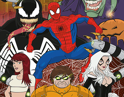 Spider-man mashup poster