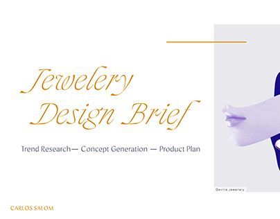 Jewelery Design Brief for "Mario Hernández"