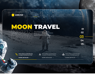 Landing Page - Moon Travel