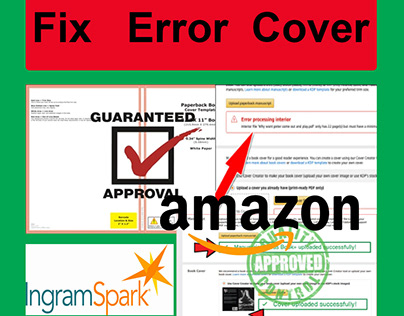 I will fix error or rejected cover, resize, edit book