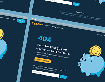PiggyBank - 404 Page