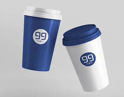 99 Bubble Tea Logo 奶茶标志