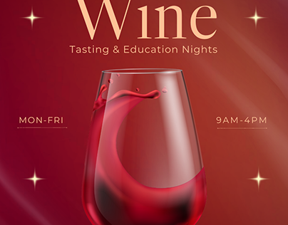 wine tasting event social media post template