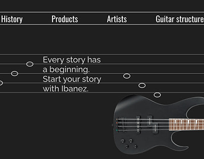 Ibanez website for fans. made for educational purposes