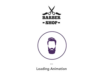 Barber Themed Loading Animation