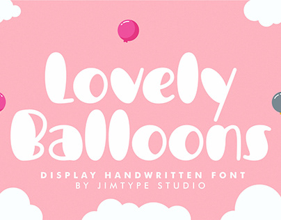 Lovely Balloons - Display Handwritten Font
