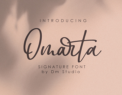 Omarta - Signature Font - 100% Free for Personal