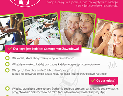 Print materials for Kobieca Samopomoc Zawodowa