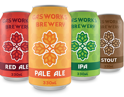 Gasworks Brewery Logo and Packaging
