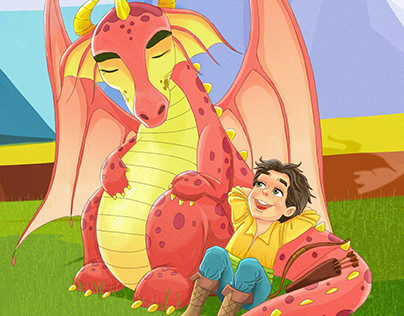 Dragon friendship childbook illustration | ejderha