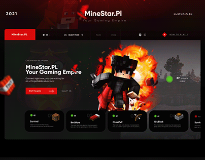 WebDesign for the project "MineStar.pl"