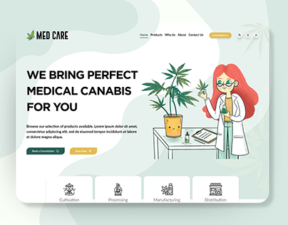 Medical CBD/Cannabis Shop Concept