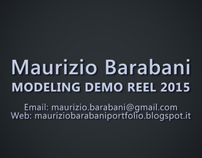 Modeling Demo Reel 2015