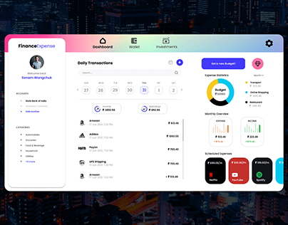 Finance App Dashboard