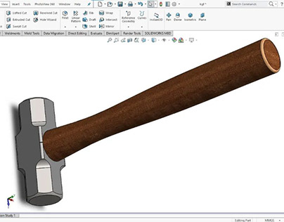 Design of Hammer in Solidworks