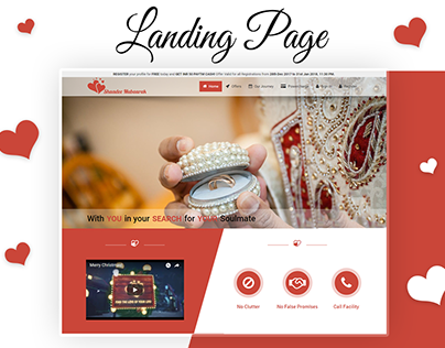 Matrimonial Website UI design