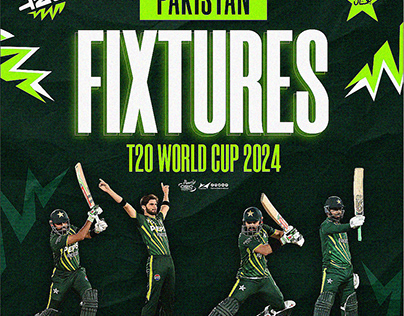 PAKISTAN'S T20 WORLD CUP 2024 FIXTURES CREATIVES