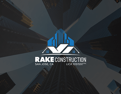 Rake Construction Logo Design | Construction Logos