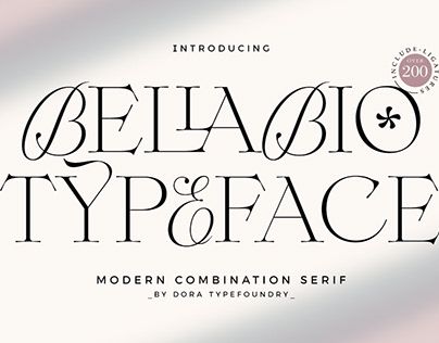 Bellabio Typeface