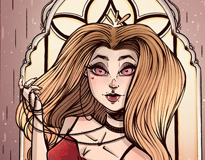 Vamp Girl Illustration