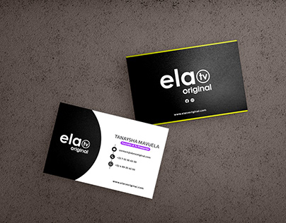 Visit card - Ela Tv Original (Print Design)