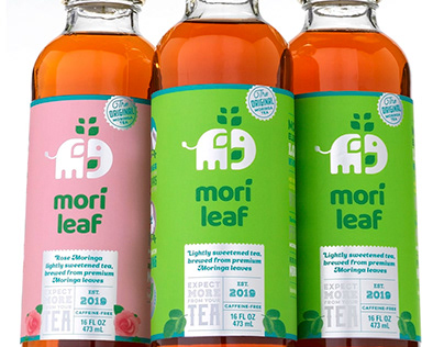 Mori Leaf branding and packaging