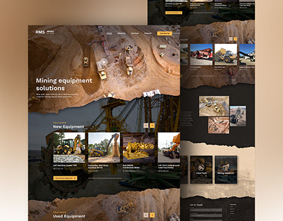 Mining Equipment Distributor website design