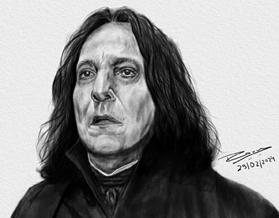 Project thumbnail - Severus Snape Digital Sketch (with Timelapse)