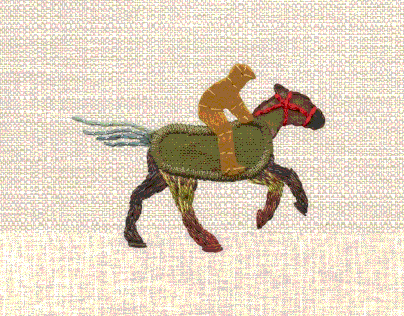 Running Horse, Embroidery Animation