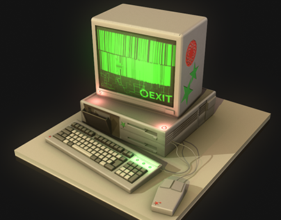 Stylized computer concept !
