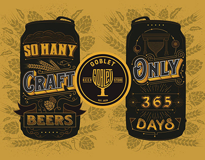 Goblet So Many Craft Beers... Calendar Header
