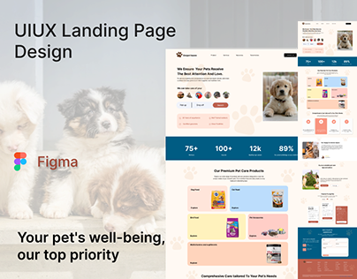 Pet Care Landing Page Design