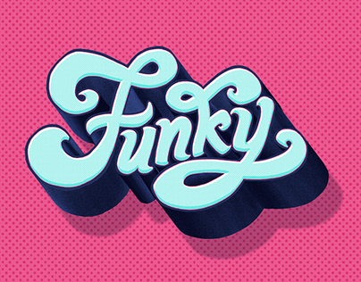 Illustrated 3D lettering