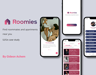 Roomies Case study- A roommate finder app