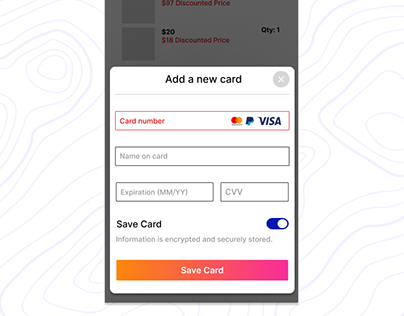 My daily UI: Prompt: Credit Card Checkout - Day 2