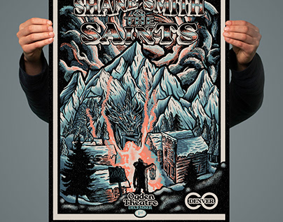 Shane Smith & The Saints - 2022 Denver, Co Poster