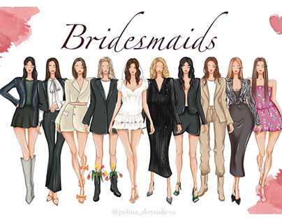 Bridesmaids postcards