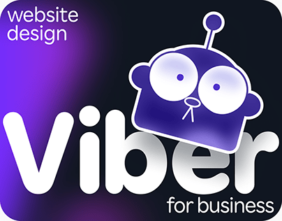 Webdesign for B2B website - Viber for Business