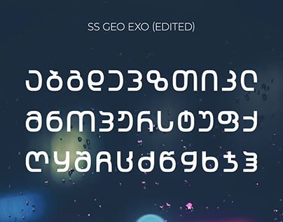 Georgian Font - SS GEO EXO (EDITED)