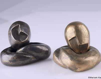 Sculpture(bronze): "Moods"