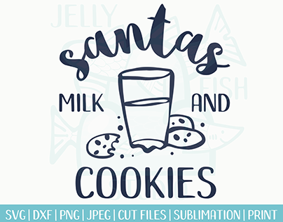 santas milk and cookies