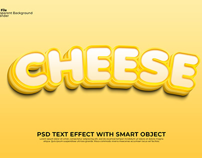Editable text effect PSD
