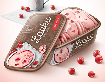 Ice cream packaging and key visual design concept
