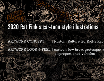 2020 Rat Fink Car-Toon Illustration