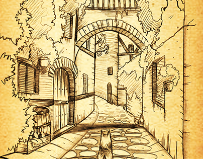 Fanart Sketch town/ The Legend of Zelda OOT